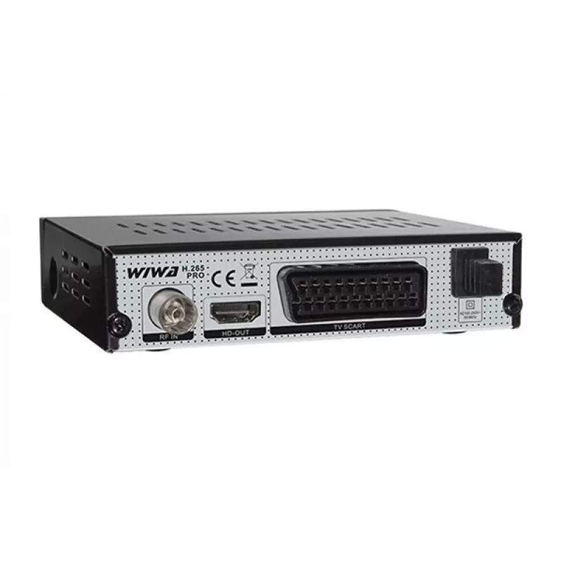 Terrestrischer HD-Digital-TV-Tuner WIWA H.265 PRO DVB-T/DVB-T2 — Full HD, H.265, HDMI, SCART, USB, Aufnahme