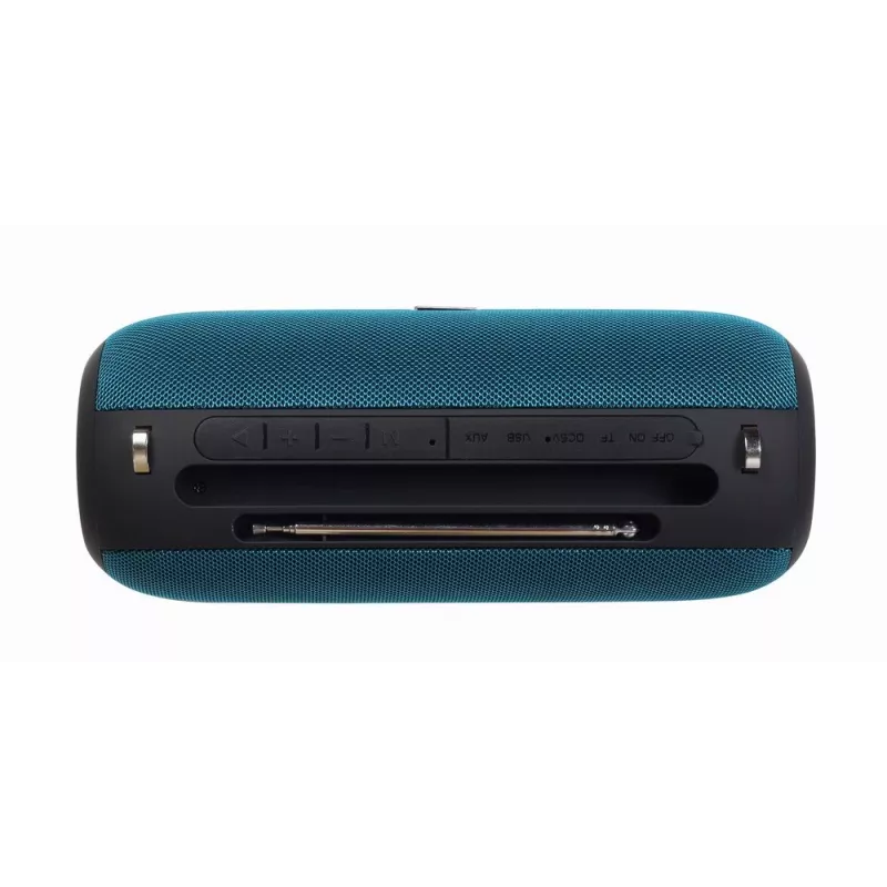 Stereo tragbarer Lautsprecher GEMBIRD SPK-BT-17-G — Bluetooth 5.1, 5 W RMS, 1200 mAh, MicroSD, FM, AUX