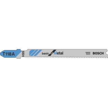 Bosch 2 608 631 964 Stichsägen-/Rollsägen-/Säbelsägenblatt Stichsägenblatt Hochgeschwindigkeitsstahl (HSS) 100 Stück