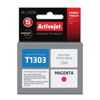 Activejet AE-1303N Tinte (Ersatz für Epson T1303; Supreme; 18 ml; Magenta)