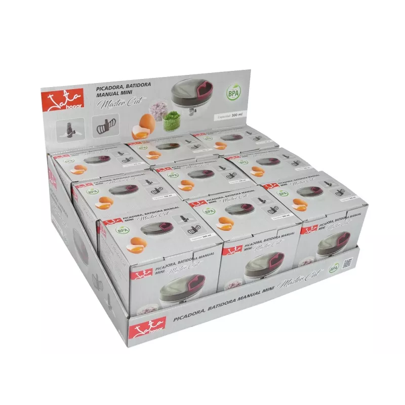 Manueller Lebensmittelzerkleinerer JATA AC57E Schwarz Transparent