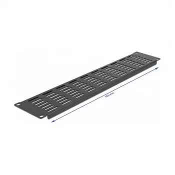 Belüftete Blindplatte DeLOCK 19 Zoll Netzwerkschrank-Panel 66680