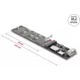 DELOCK OCuLink auf M.2 Key M NVMe SSD Adapter Konverter (Modell 64291)