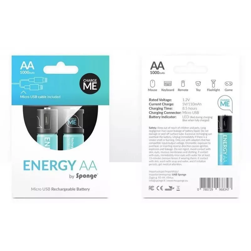 Akku Sponge Energy AAA — Sponge 0