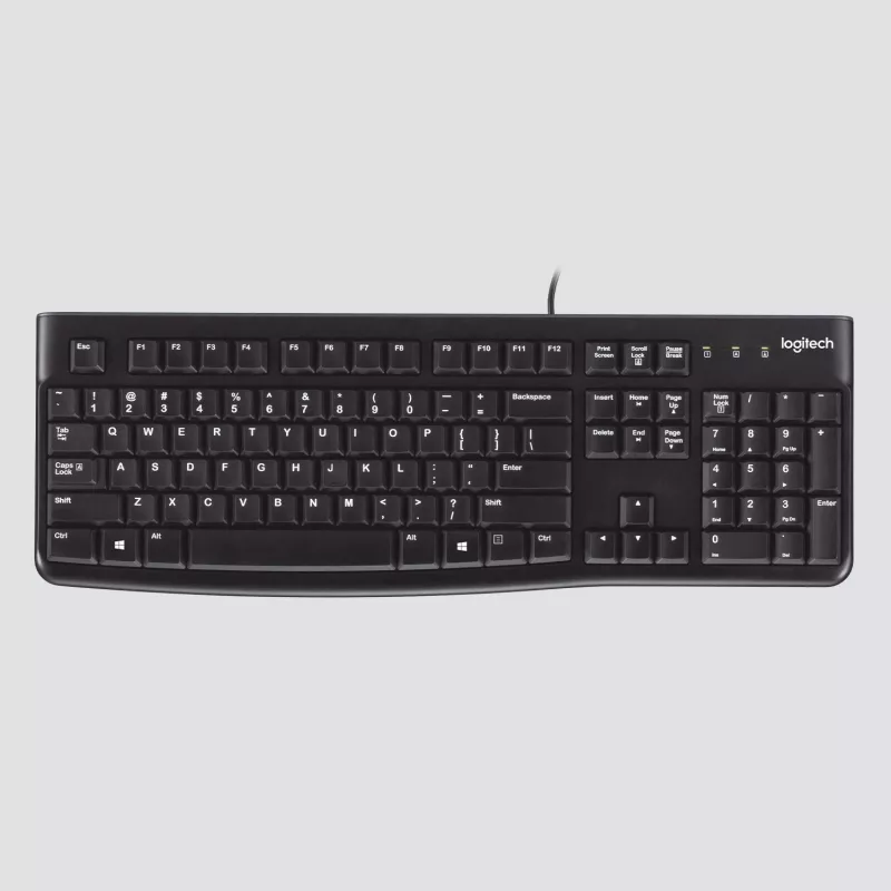 Logitech Desktop MK120 Combo, schwarz, kabelgebunden, Schweizer Layout, 920-002504