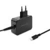 Mobiles Ladegerät QOLTEC 51024 – Universelles AC-Indoor-Ladegerät, 65 W PD, 20 V/3,25 A, 1,2 m Kabel, Schwarz