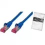 Netzwerkkabel ShiverPeaks BS75713-AB Blau 3m Cat6a S/FTP