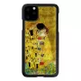 Smartphone-Hülle iKins für iPhone 11 Pro Max – schwarzes Kuss-Design, Schutzcover