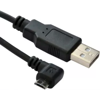 Microconnect USBABMICRO3ANG USB-Kabel USB 2.0 3 m Micro-USB B USB A Schwarz