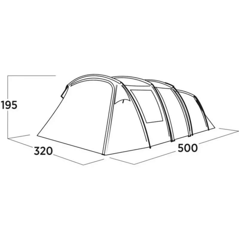 Easy Camp Familienzelt Hamra 5 blau 5 Personen