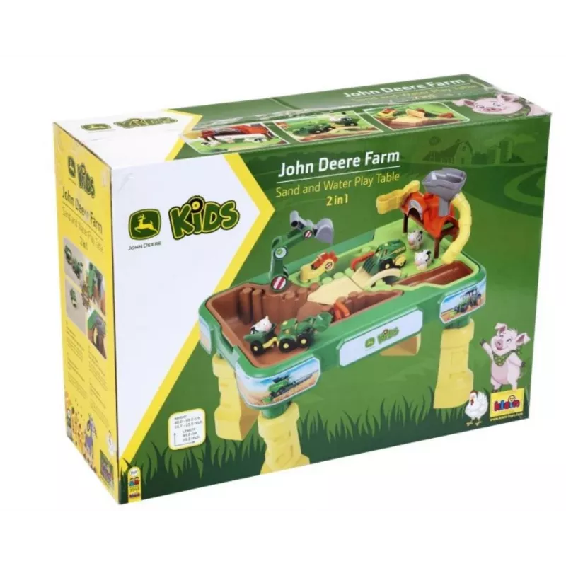 Sand- & Wassertisch KLEIN Theo Klein 3948 — Outdoor-Spieltisch, grün/gelb, für Kinder ab 1,5 Jahren