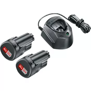 Batterie-Starter-Set Bosch GAL1210CV 12V mit 2x1,5-Ah-Akkus und Ladegerät