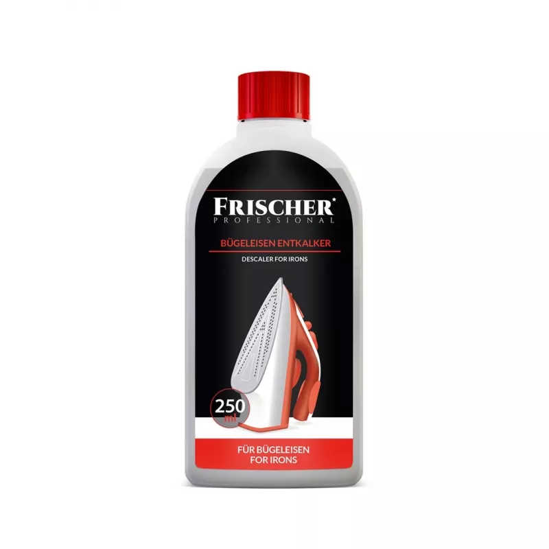 Flüssigentkalker FRISCHER FR00015_250 für Haushaltsgeräte 0,25 L, für Bügeleisen, Kunststoffflasche