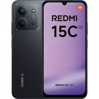 Xiaomi Redmi 15C | Midnight Black | 6,9 Zoll | IPS LCD | 720 x 1600 Pixel | Interner RAM 4 GB | 128 GB | Dual SIM | 5G | Hauptkamera 50 MP | Sekundärkamera
