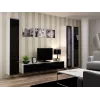 Cama Wohnzimmer-Schrankset VIGO 2 weiß/schwarz glänzend