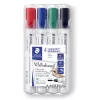 Marker Staedtler Lumocolor 351 WP4 Bullet-Tip Schwarz Blau Grün Rot