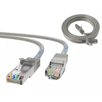 Ethernet-Patchkabel Extralink Cat 5e UTP, 10 m, RJ-45–RJ-45, grau