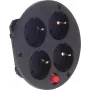 Socket outlet 4-fold Bachmann 900.187 thermoplastic 4-socket power unit