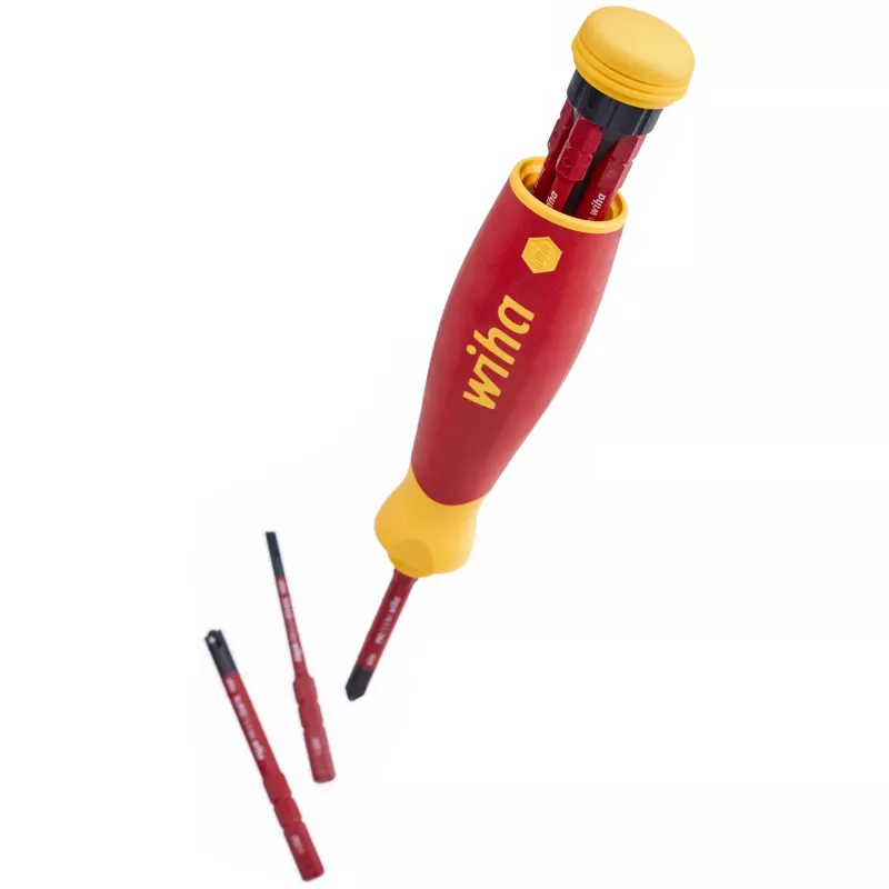 Wiha 45296 Handschraubendreher Mehrbit-Schraubendreher Schlitzschraubendreher