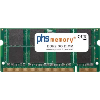 PHS-memory 2GB RAM Arbeitsspeicher für Synology DiskStation DS710+ DDR2 SO DIMM 800MHz PC2-6400S (SP168141)