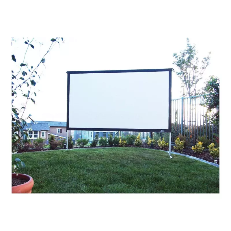Elite Screens | Yard Master 2 Mobile Outdoor Leinwand CineWhite | OMS120H2 | Diagonale 120 Zoll | 16:9 | Sichtbare Bildbreite (B) 266 cm