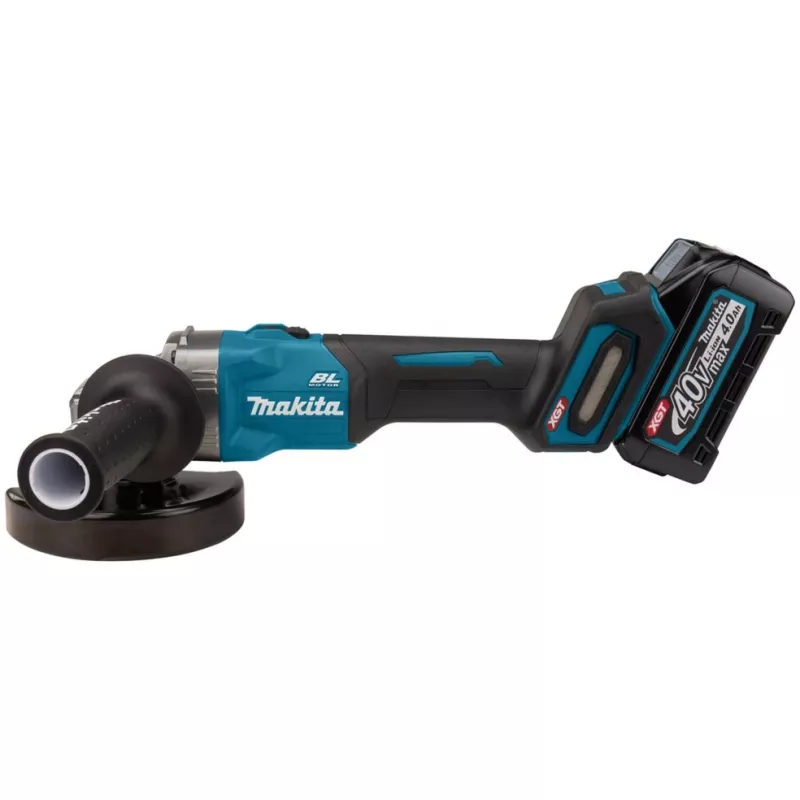 Akku-Winkelschleifer GA008GM201 XGT, 40Volt (Blau/schwarz, 2x Li-Ion XGT Akku 4,0Ah, MAKPAC Größe 4)