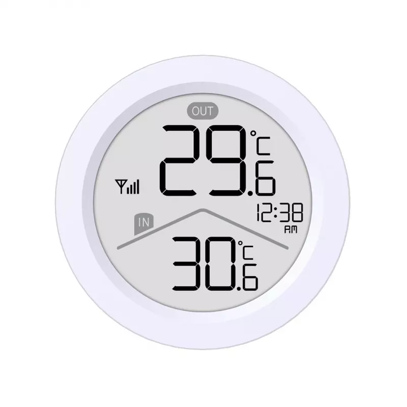 GreenBlue Funk-Wetterstation, IN/OUT Temperatur, Uhr, °C/°F wählbar, Reichweite bis 60 m, GB162
