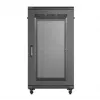 19-Zoll-Rack-Schrank LANBERG FF01-6022-23B, 22U, 600×1000 mm, schwarz, perforierte Türen