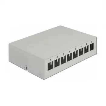 Keystone Patch Panel DeLOCK 43412 8 Port Grau
