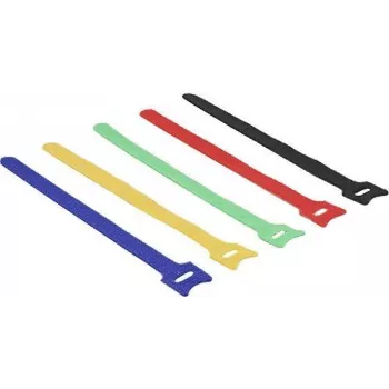 Kabelbinder DeLOCK 18635 Nylon Schwarz Blau Grün Rot Gelb