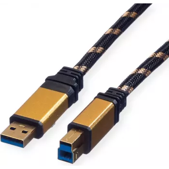 ROLINE Gold - USB-Kabel - USB Typ B (M) auf USB Typ A (M)