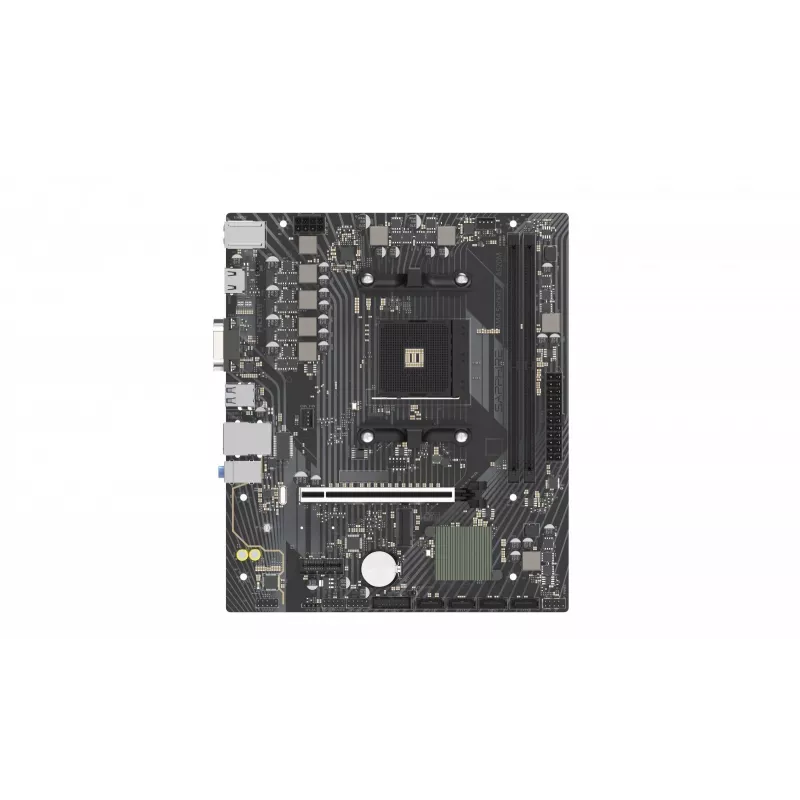 Micro-ATX-Mainboard Sapphire A520M-E für Sockel AM4, AMD A520-Chipsatz, 2x DDR4 DIMM, max. 64 GB, PCIe 3.0 x16/x1, SATA III, Gigabit LAN