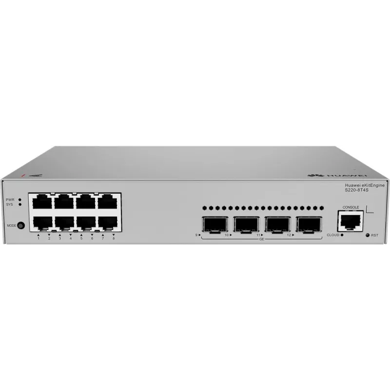 Huawei S220-8T4S Gigabit-Switch, 4x SFP 8x LAN, 4x SFP