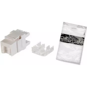 Keystone-Modul ShiverPeaks BS08-10035 Flach Weiß RJ-45