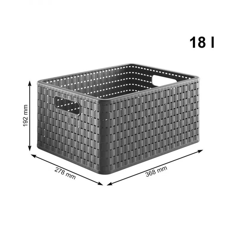 Aufbewahrungseinheit mit Schubladen Rotho Country 3 Schubladen Anthrazit Polypropylen 325×375×712 mm mit Rollen