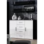 Cama Wohnzimmer-Sideboard UNI schwarz/weiß glänzend