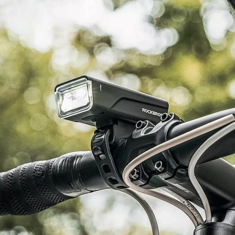 Rockbros Fahrradlicht + USB-C - USB-A Kabel 260 lm Schwarz