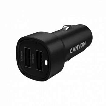 CANYON Auto-Ladegerät OnDrive 24 24W 2xUSB-A Schwarz