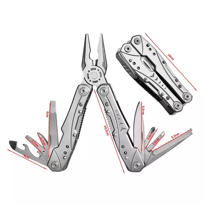 Extralink Multitool, Taschenmesser 23-in-1, mit Etui, Silber