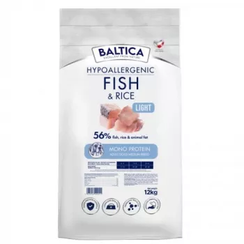 BALTICA Nutraceutic Hypoallergenic Light M Fisch mit Reis - Trockenhundefutter - 12kg