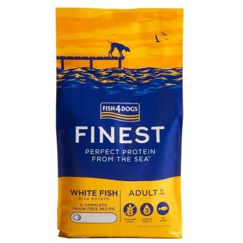 FISH4DOGS Finest Ocean Weiß fish M/L - Trockenfutter für Hunde - 12 kg