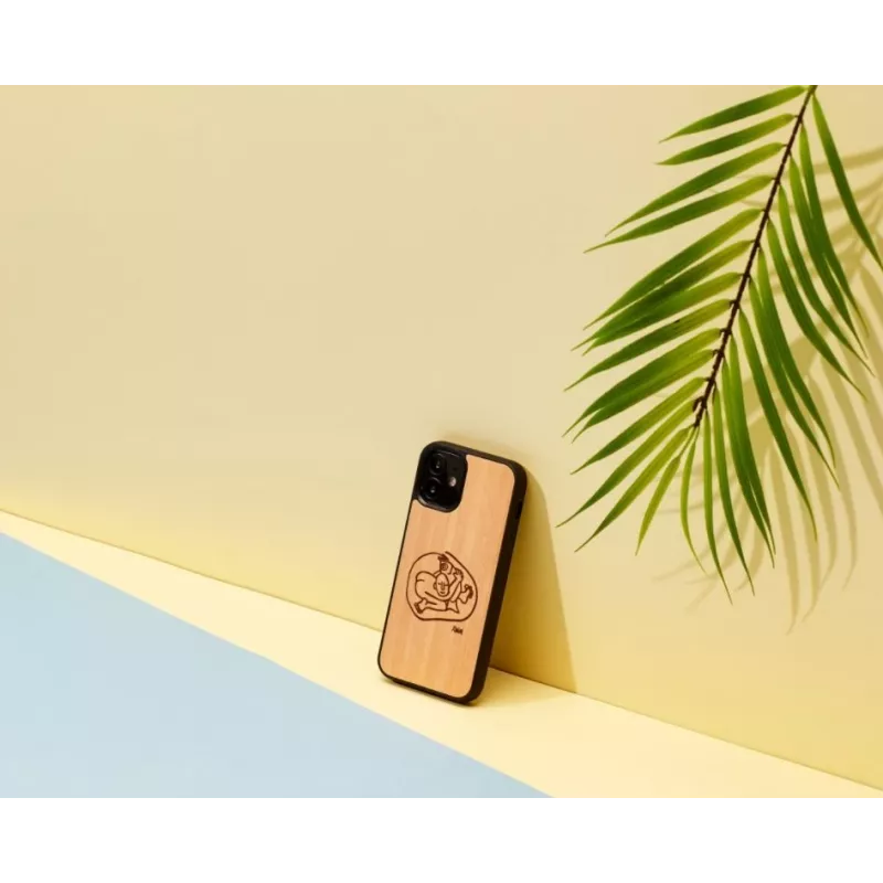 Schutzhülle Man and Wood für iPhone 12 mini — kindgerechtes Fischdesign