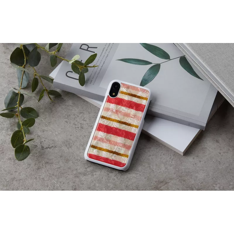 Schutzhülle iKins für iPhone XR — Short Cake Design, weiß