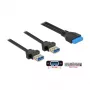 USB-Kabel DeLOCK 85244 0,8 m Schwarz