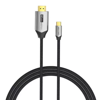 Vention USB-C-zu-HDMI-Kabel CRBBH – 2 m, 4K@60Hz, schwarz, USB-C zu HDMI