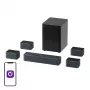 Lautsprecher Ultimea Poseidon D80 Schwarz 7.1-Kanäle, 8 Lautsprecher, kabelgebunden & kabellos, aktiver Subwoofer