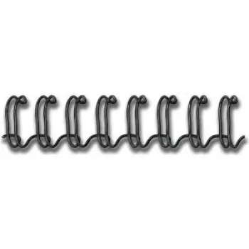 Fellowes – Bindedraht – 12 mm – 297 mm – 34 Ringe – A4 (210 x 297 mm) – 100 Blatt – Schwarz – 100 St. (53273)