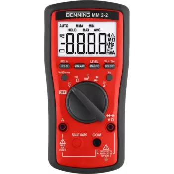 Benning MM 2-2 Hand-Multimeter digital CAT II 1000 V, CAT III 600 V, CAT IV 300 V Anzeige (Zählungen): 6000 (044692)
