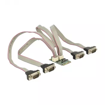 DeLOCK 95244 Mini PCIe serieller Adapter - 4 x RS-232