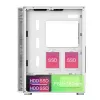 PC-Gehäuse Montech X3 GLASS Midi-Tower Weiß